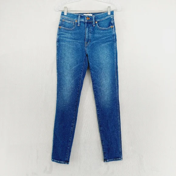 NEW Madewell 10" High-Rise Skinny Jeans in Medium Wash P6865 - Picture 1 of 9